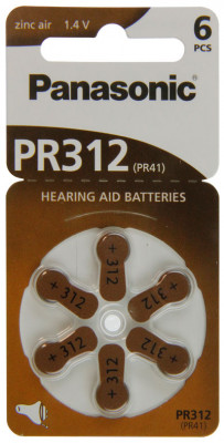 PANASONIC - PR312 Hörgerätebatterie